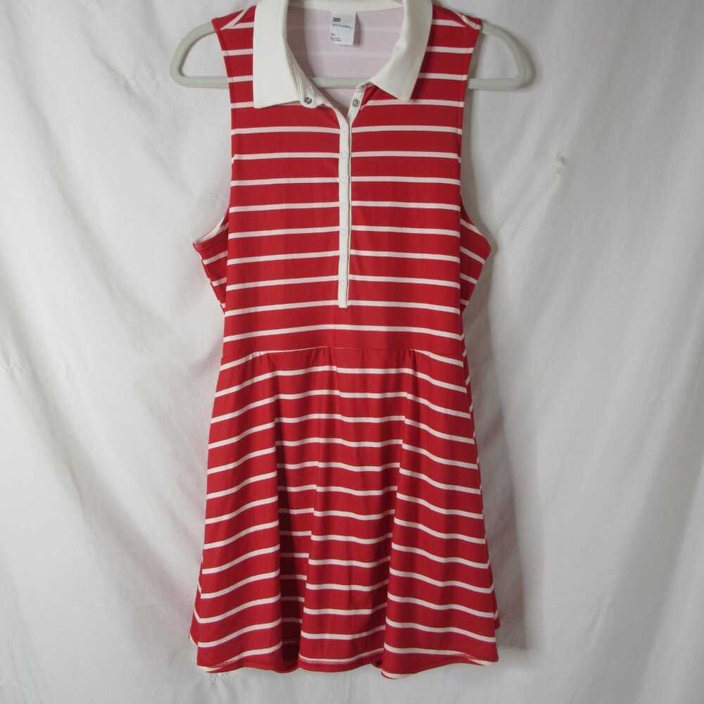 All in Motion Knit Polo Active Dress Skort Red White Stripes Size XXL NWT - Picture 10 of 10